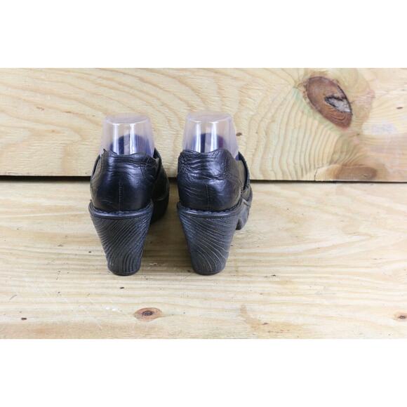 Born Boots Womens 8M Black Leather Dollie Platform Ankle Bootie Shoes - Picture 3 of 8